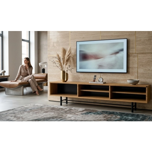 Szafka RTV-62 Drewno Lite Dąb Loft Lakier Rozmiary od 100 cm do 200 cm PREMIUM